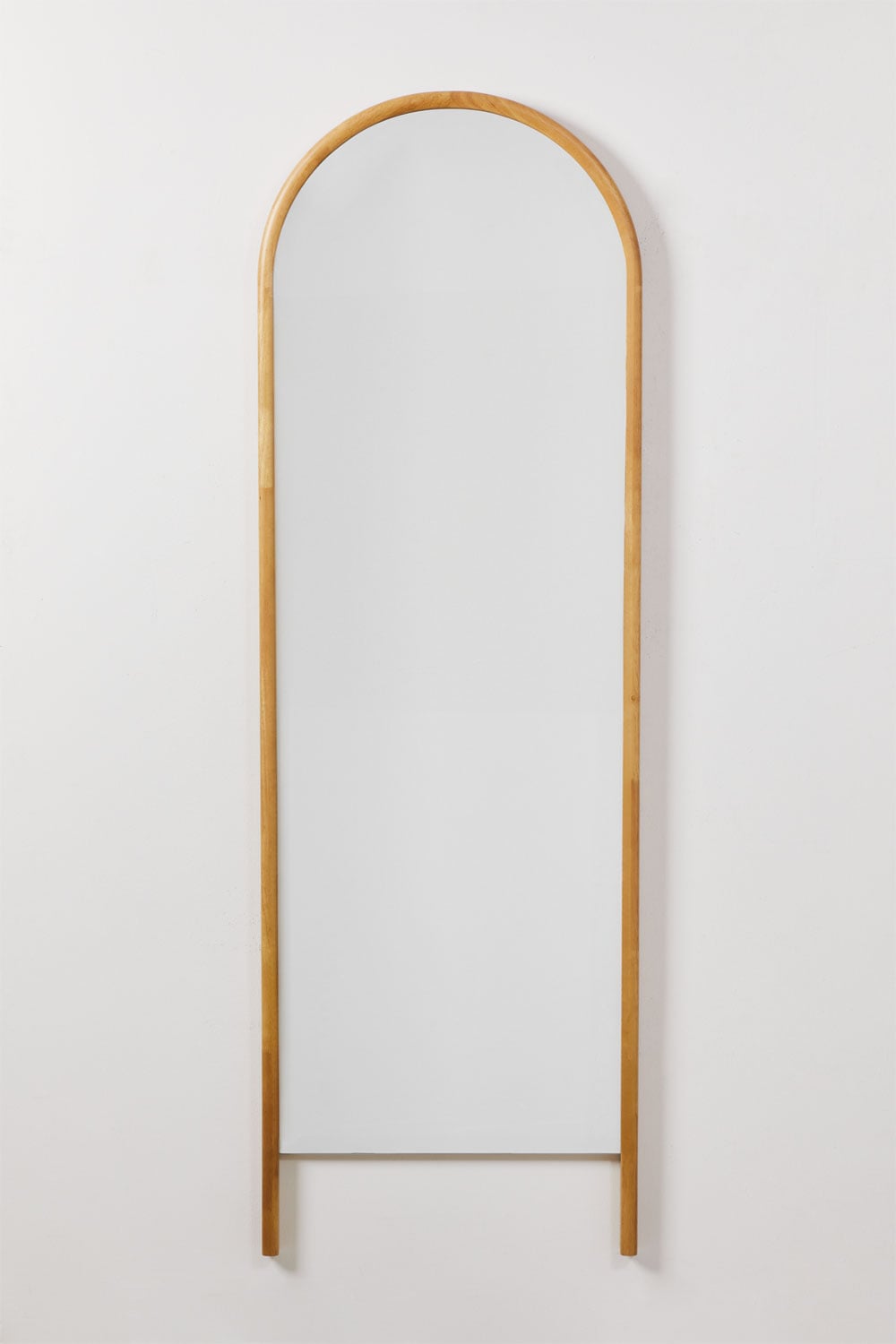 Miroir mural 178 x 58 cm en bois de chêne Ovidia - 2