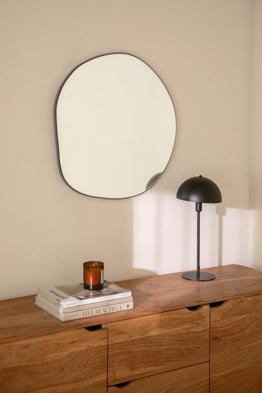 Miroir mural irrégulier 60x60 cm Rasmus - 1