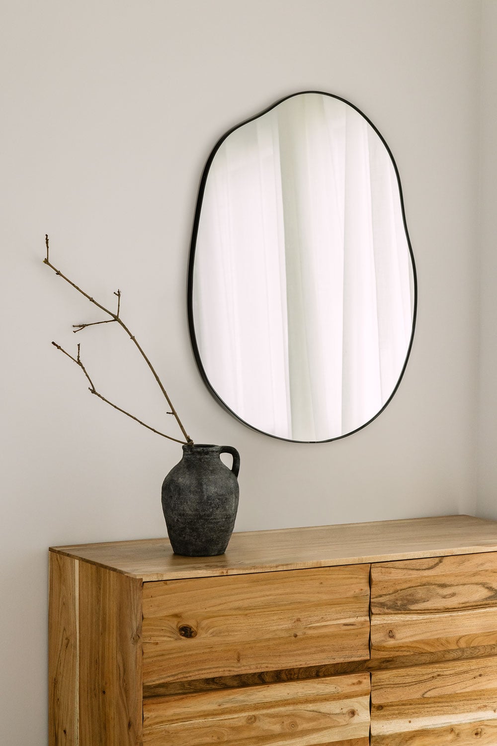 Miroir mural irrégulier 60x80 cm Rudiger - 1