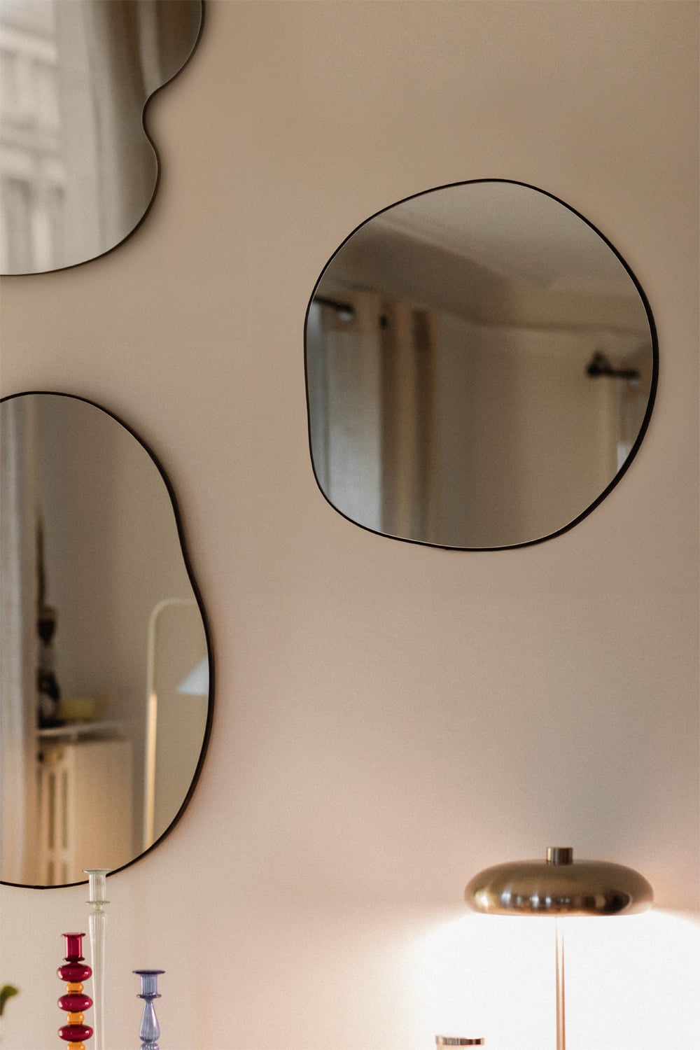 Miroir mural irrégulier 60x60 cm en MDF Nonceva - 1