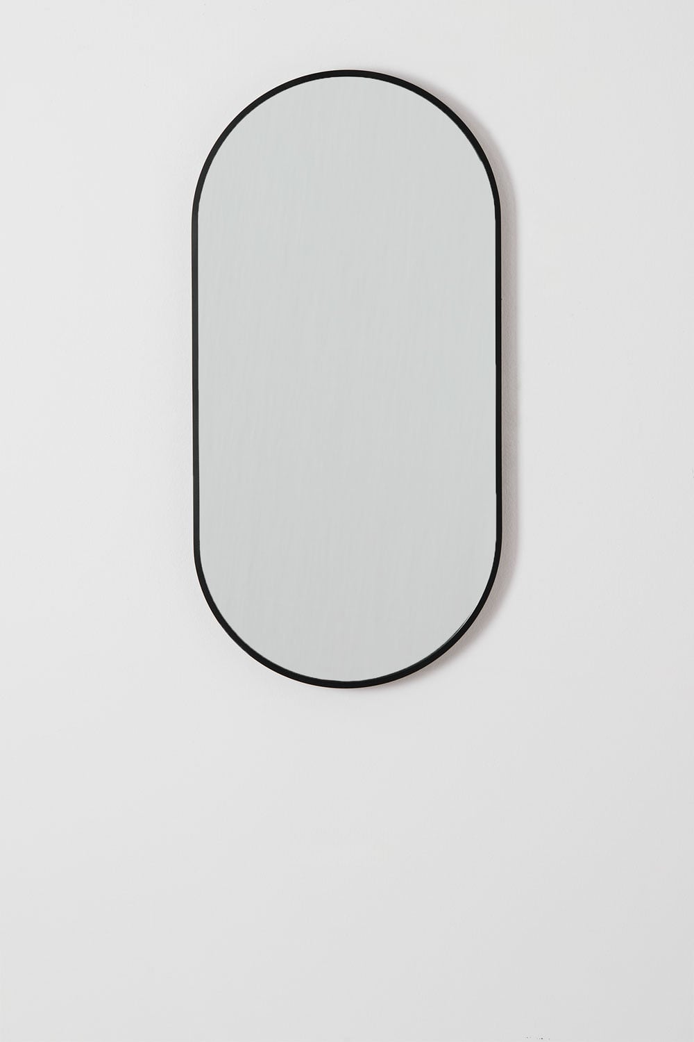 Miroir mural ovale 35x70 cm en aluminium Elbert - 2