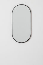 Miroir mural ovale 35x70 cm en aluminium Elbert - 2