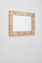 Miroir mural rectangulaire 50x70 cm en bois de manguier Mykonos - 2
