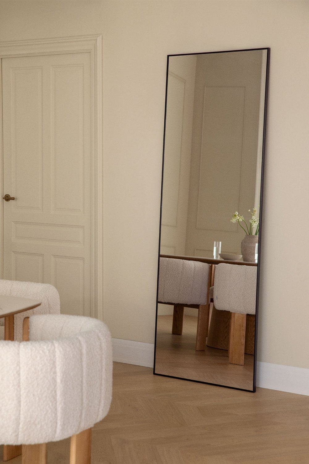 Miroir mural rectangulaire 70x200 cm en aluminium Mirjam - 1