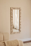 Miroir mural rectangulaire en bois de manguier Arnas - 1