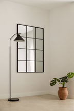 Miroir mural rectangulaire 80x120 cm en métal Niember - 1
