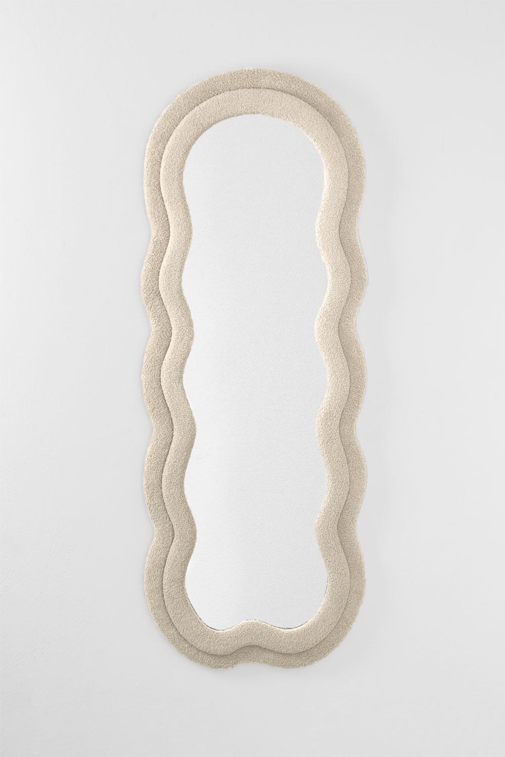 Miroir mural irrégulier 60x160 cm tapissé Evelyn - 2