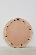 Miroir mural rond Ø80 cm en bois de manguier Virek - 2