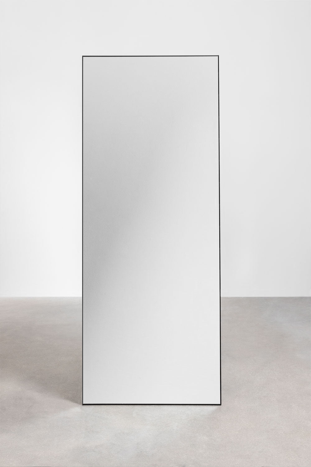 Miroir sur pied rectangulaire 80x200 cm en aluminium Zastron - 2