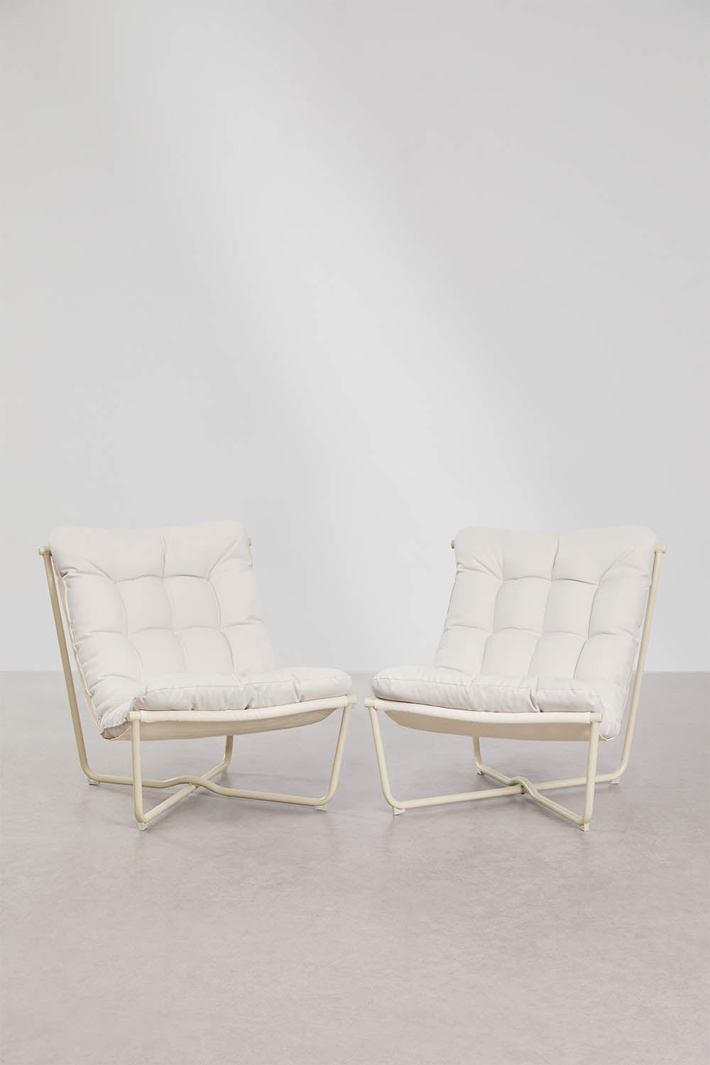 Pack de 2 fauteuils de jardin en acier Zaylon - 2