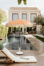 Parasol Ø175 cm en tissu et acier Miska - 5