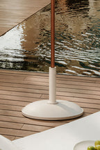 Pied de parasol rond Ø50 cm en béton et acier Zante - 4