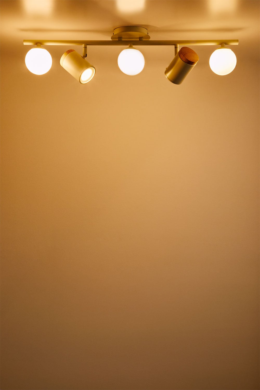 Lampe de plafond orientable avec 5 points lumineux en fer Amarante - 2