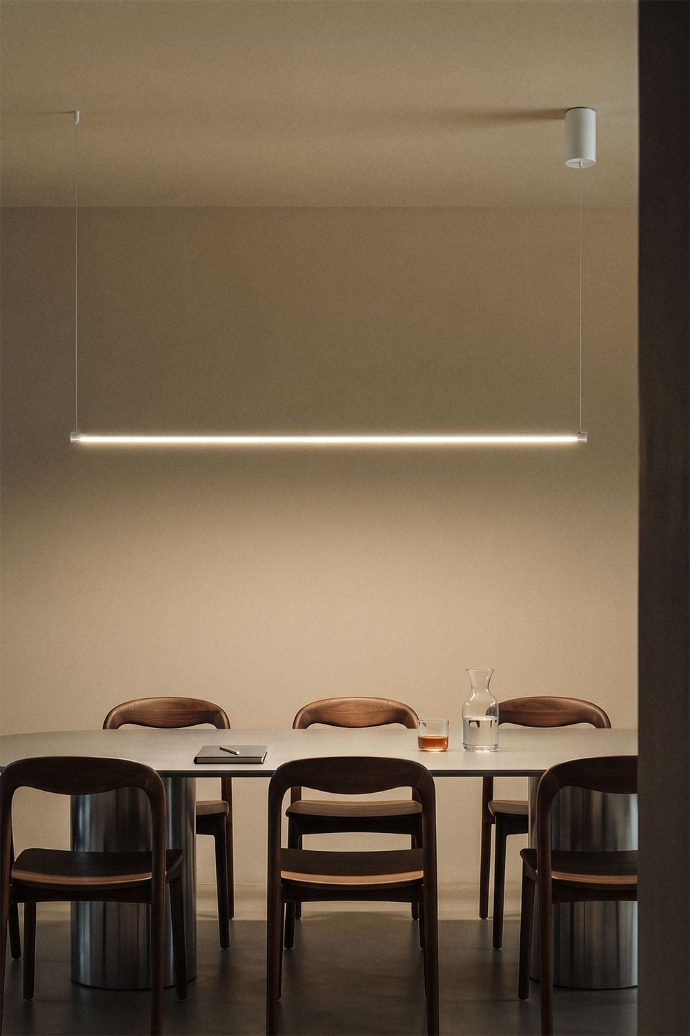 Lampe suspendue linéaire LED 120 cm en métal Bergene - 3