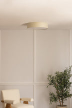 Plafonnier de plafond rond Ø50 cm en tissu Godric - 1