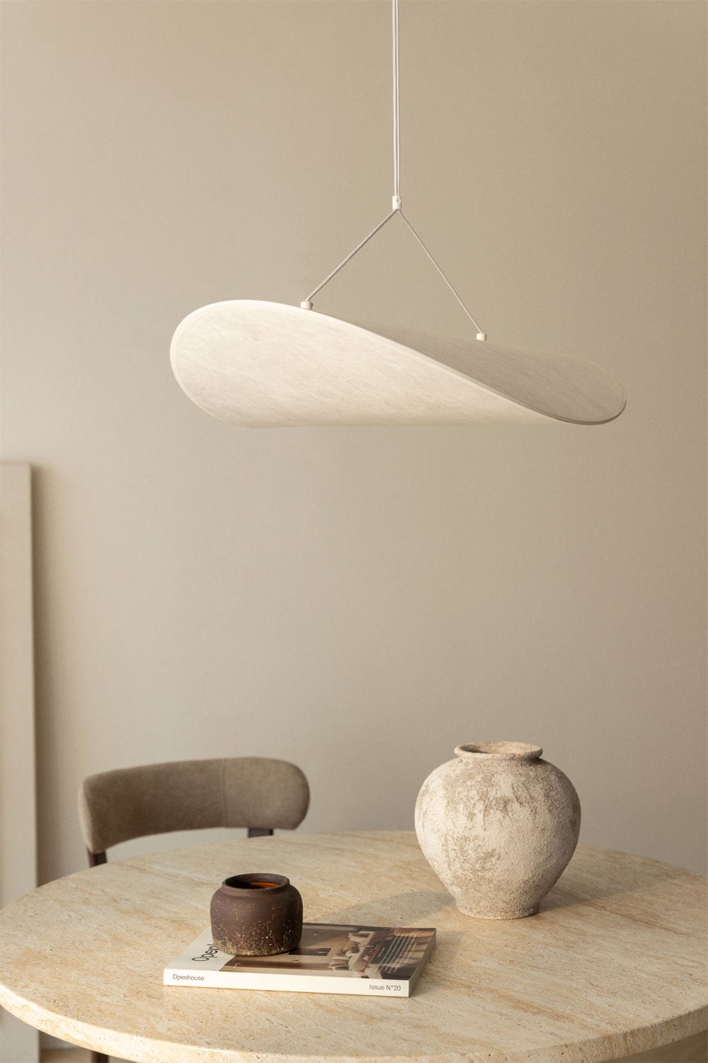 Lampe suspendue LED en tissu Zelvon - 1