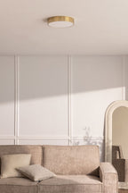 Plafonnier LED de plafond rond Ø30 cm en fer Piercy - 1