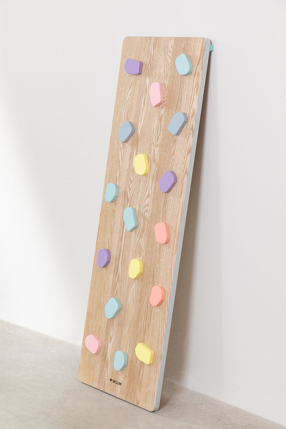 Rampe avec mur d'escalade d'apprentissage en bois Pyqer Colors Kids - 2