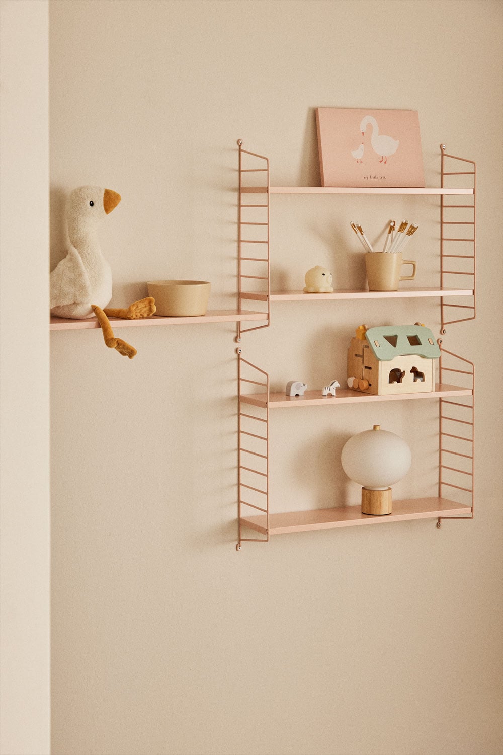 Étagère murale modulaire ↔︎60 cm en acier Emine - 1