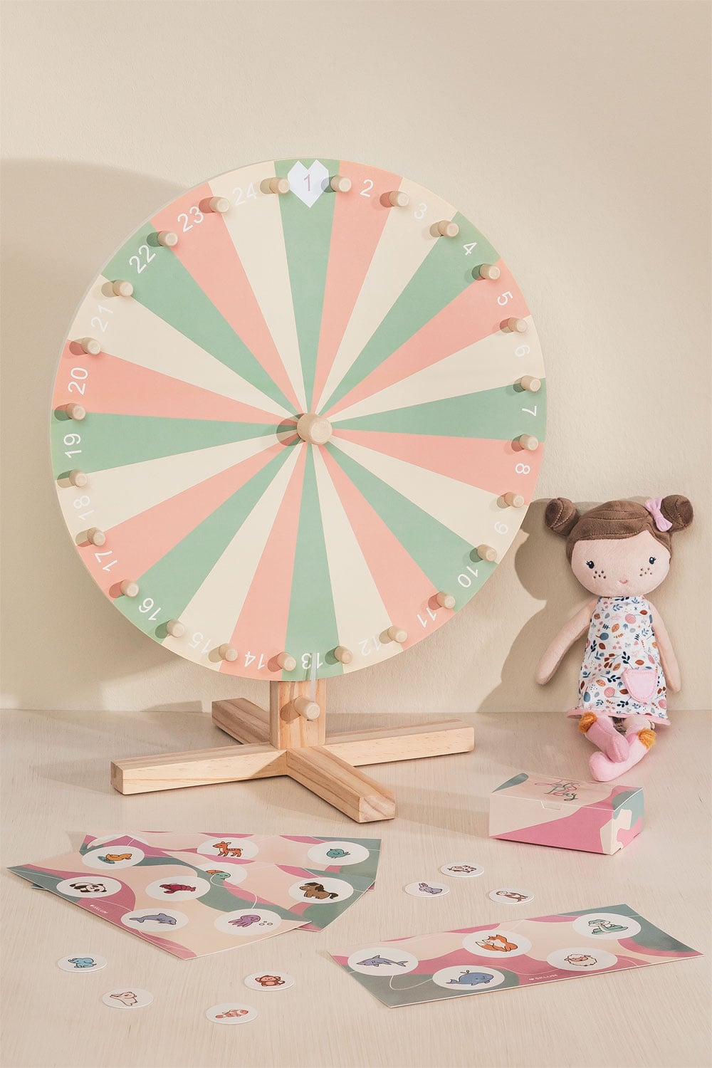 Roue de la fortune en bois Bettina Kids - 1