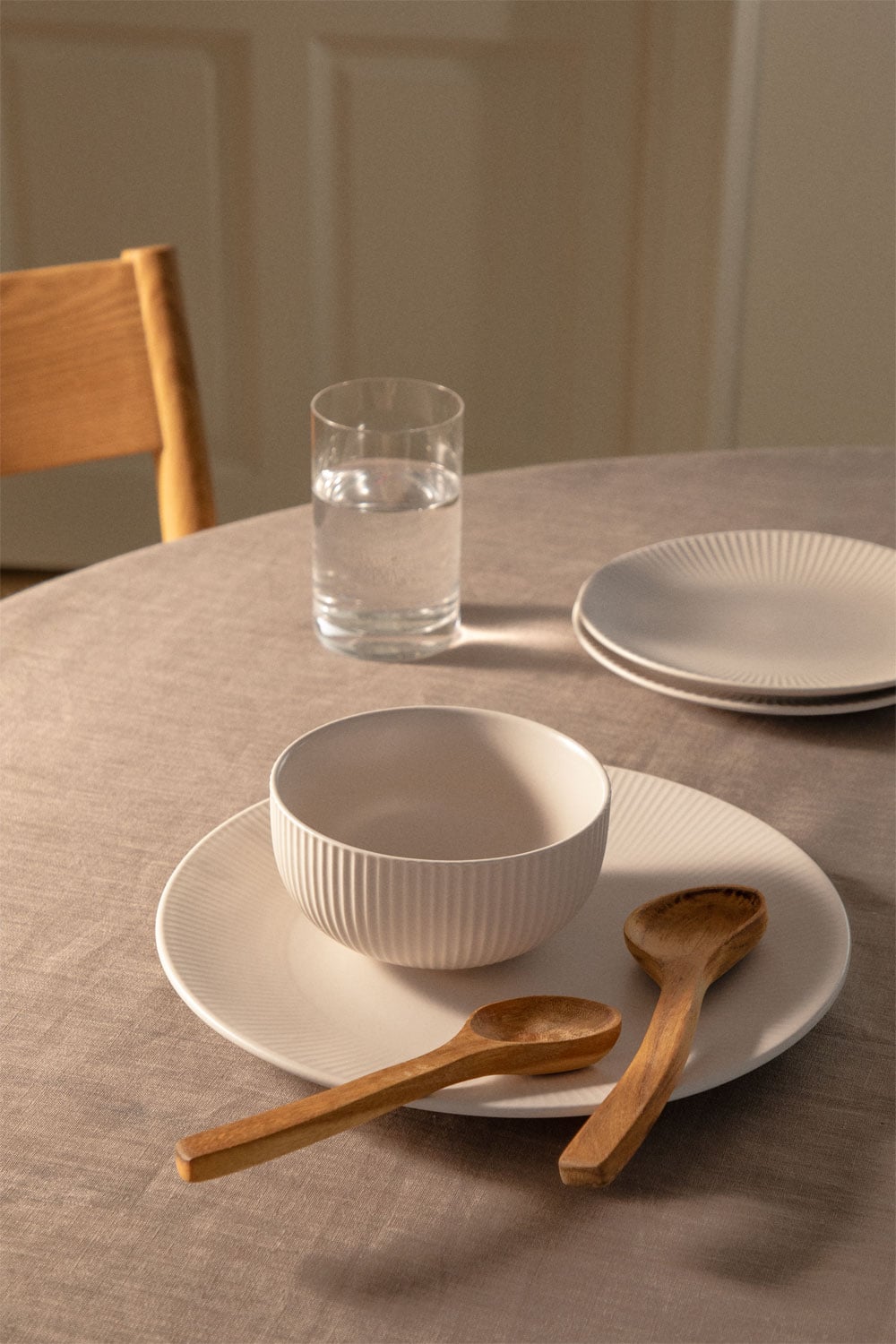 Vaisselle en new bone china de 12 pièces Elmora - 1