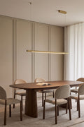 Suspension linéaire LED 120 cm avec lumière indirecte en aluminium Lirela - 1