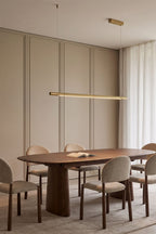 Suspension linéaire LED 120 cm avec lumière indirecte en aluminium Lirela - 1
