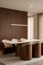 Suspension linéaire LED 120 cm avec lumière indirecte en aluminium Lirela - 4