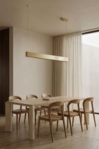 Lampe suspendue linéaire LED 120 cm avec lumière indirecte en aluminium Airali - 3