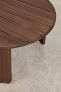 Table basse de jardin ovale 100x80 cm en bois d'acacia Uleno - 2