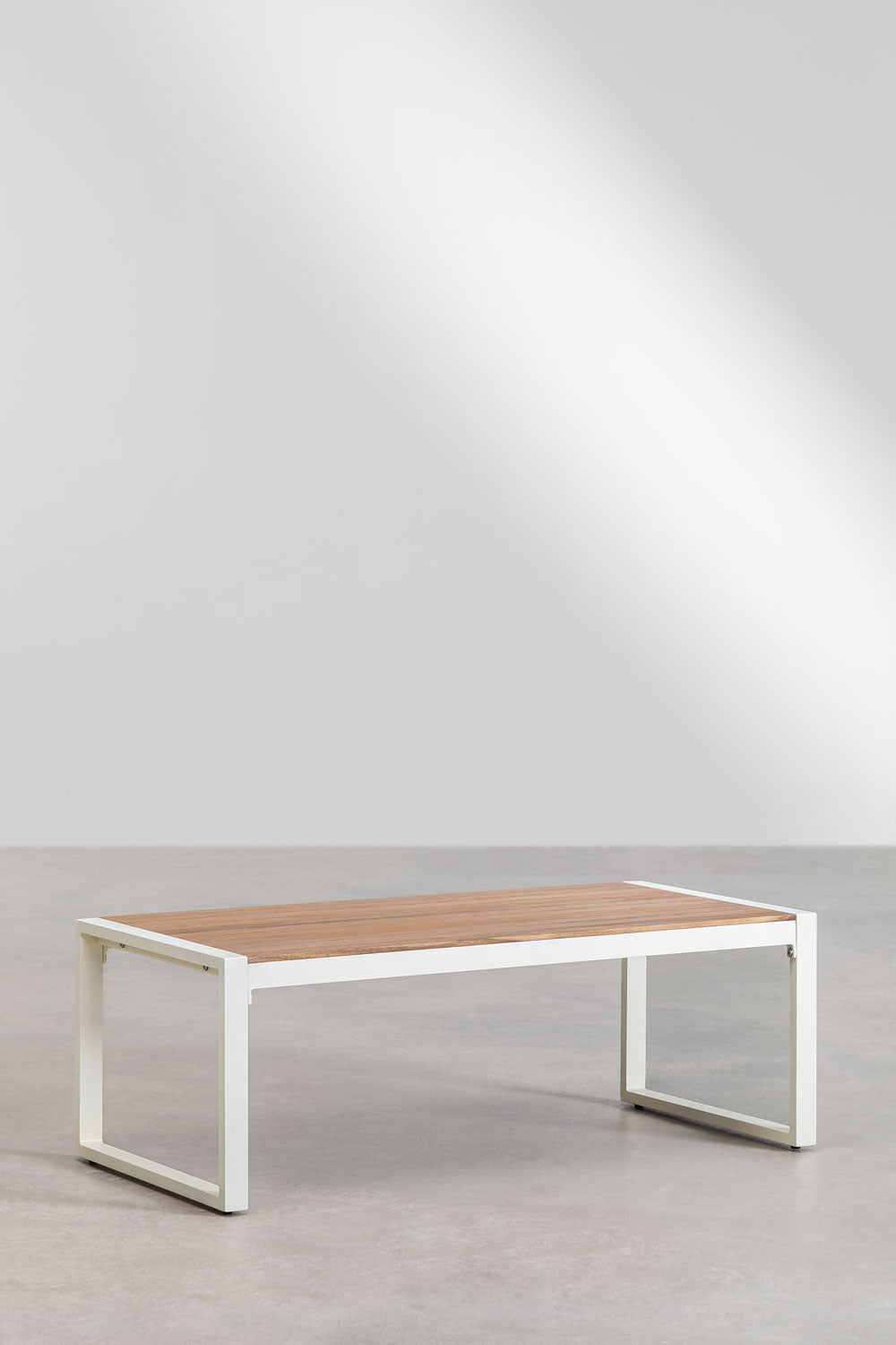 Table basse rectangulaire de jardin 110x55 cm en aluminium Lipov - 2