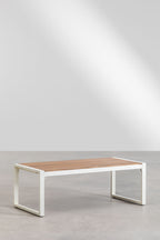 Table basse rectangulaire de jardin 110x55 cm en aluminium Lipov - 2
