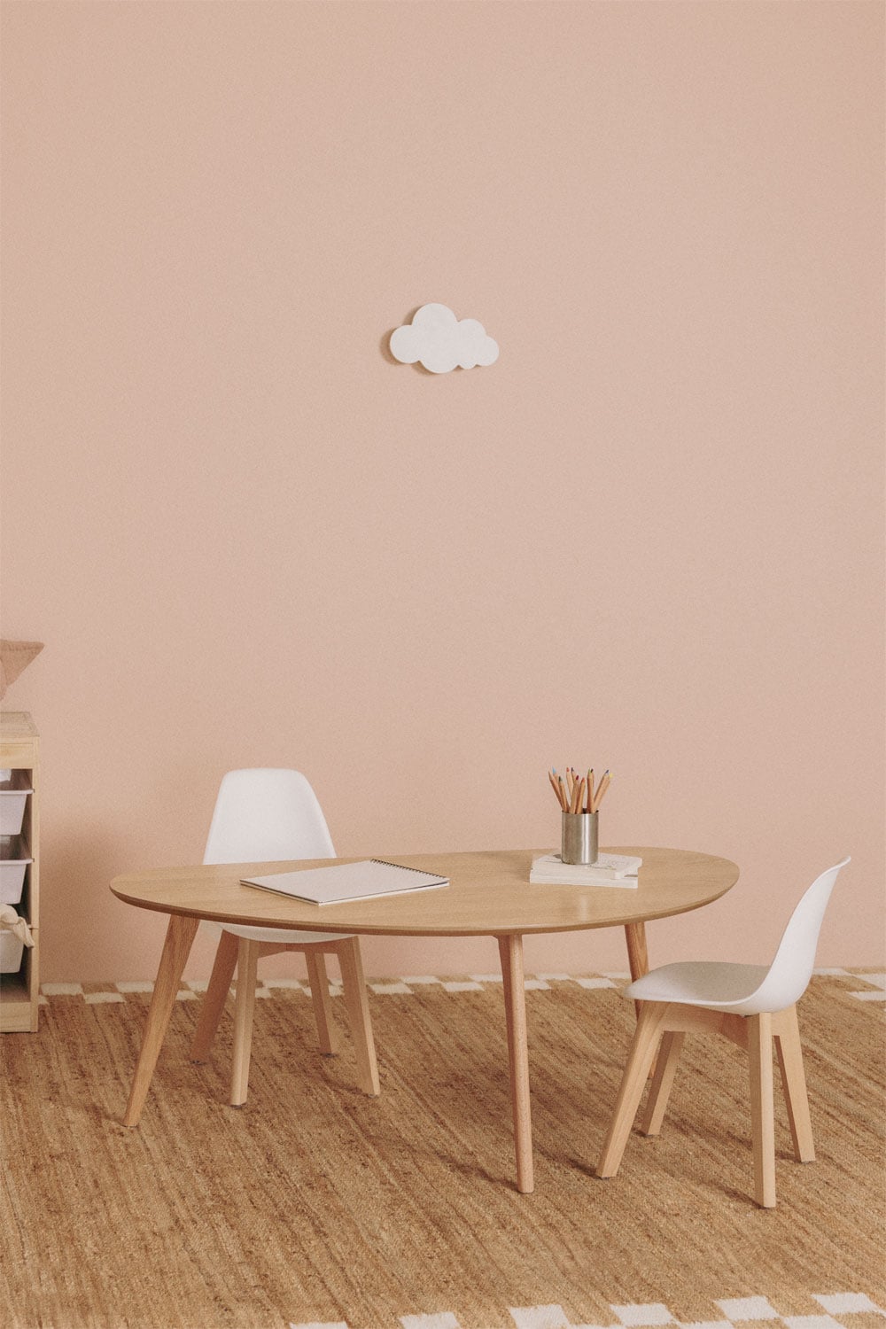 Table basse en MDF et bois de chêne Yavik - 1
