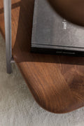 Table d'appoint carrée 45x45 cm en bois de manguier et acier inoxydable Vimara - 2