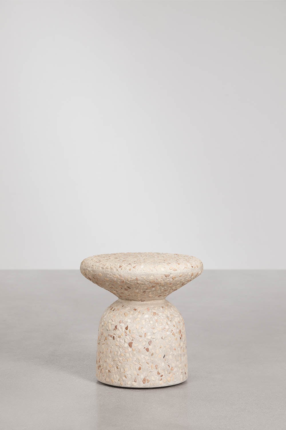 Table d'appoint ronde pour jardin Ø40 cm en ciment Zanira - 2