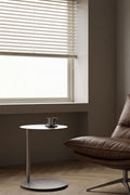Table d'appoint ronde Ø40 cm en acier inoxydable Geninda - 1