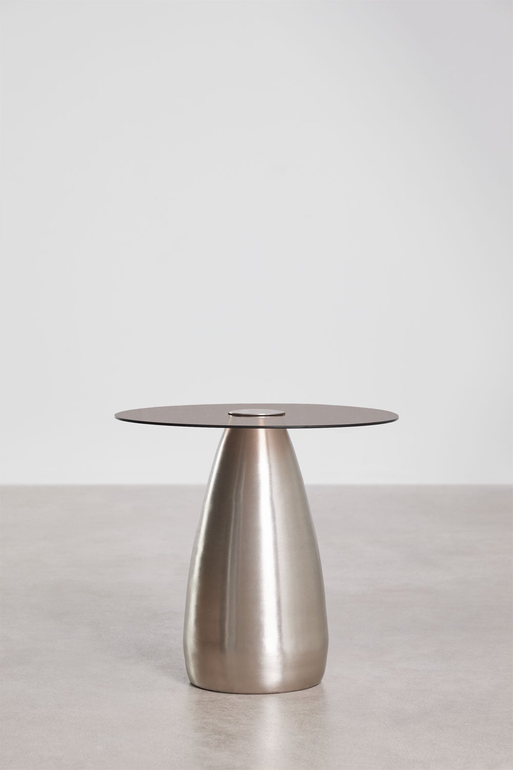 Table d'appoint ronde Ø50 cm en verre trempé Mariana - 2