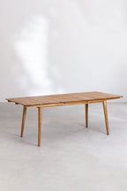 Table de jardin rectangulaire extensible 160-210x90 cm en bois d'acacia Tenay - 2
