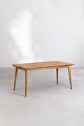 Table de jardin rectangulaire extensible 160-210x90 cm en bois d'acacia Tenay - 1