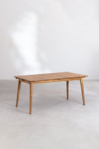 Table de jardin rectangulaire extensible 160-210x90 cm en bois d'acacia Tenay - 1
