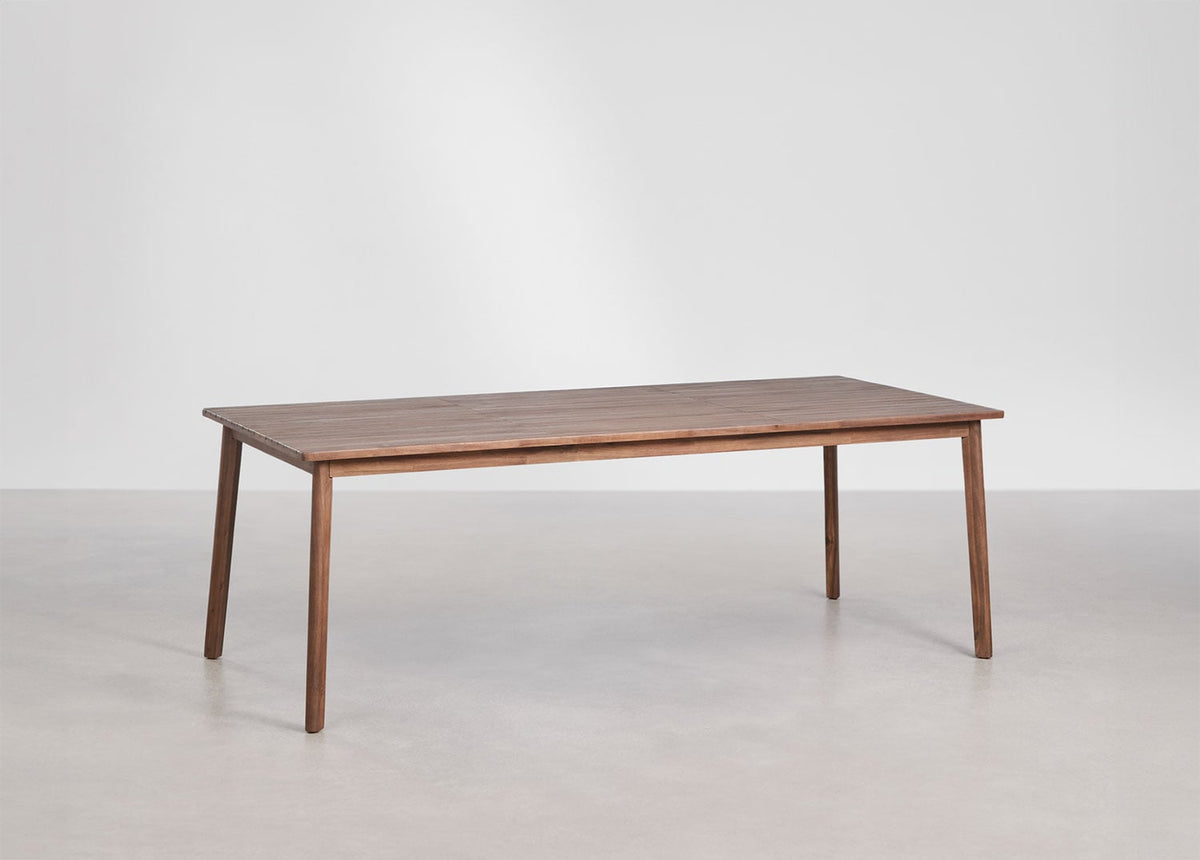 Table de jardin rectangulaire en bois d'acacia Kaela - 2