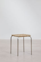 Tabouret bas empilable 45 cm en acier inoxydable Narnial - 2