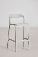 Tabouret de jardin haut empilable en polypropylène Brenza - 4
