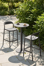 Tabouret de jardin haut empilable en polypropylène Brenza - 3