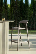 Tabouret de jardin haut empilable en polypropylène Brenza - 5