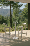 Tabouret de jardin haut empilable en polypropylène Brenza - 1