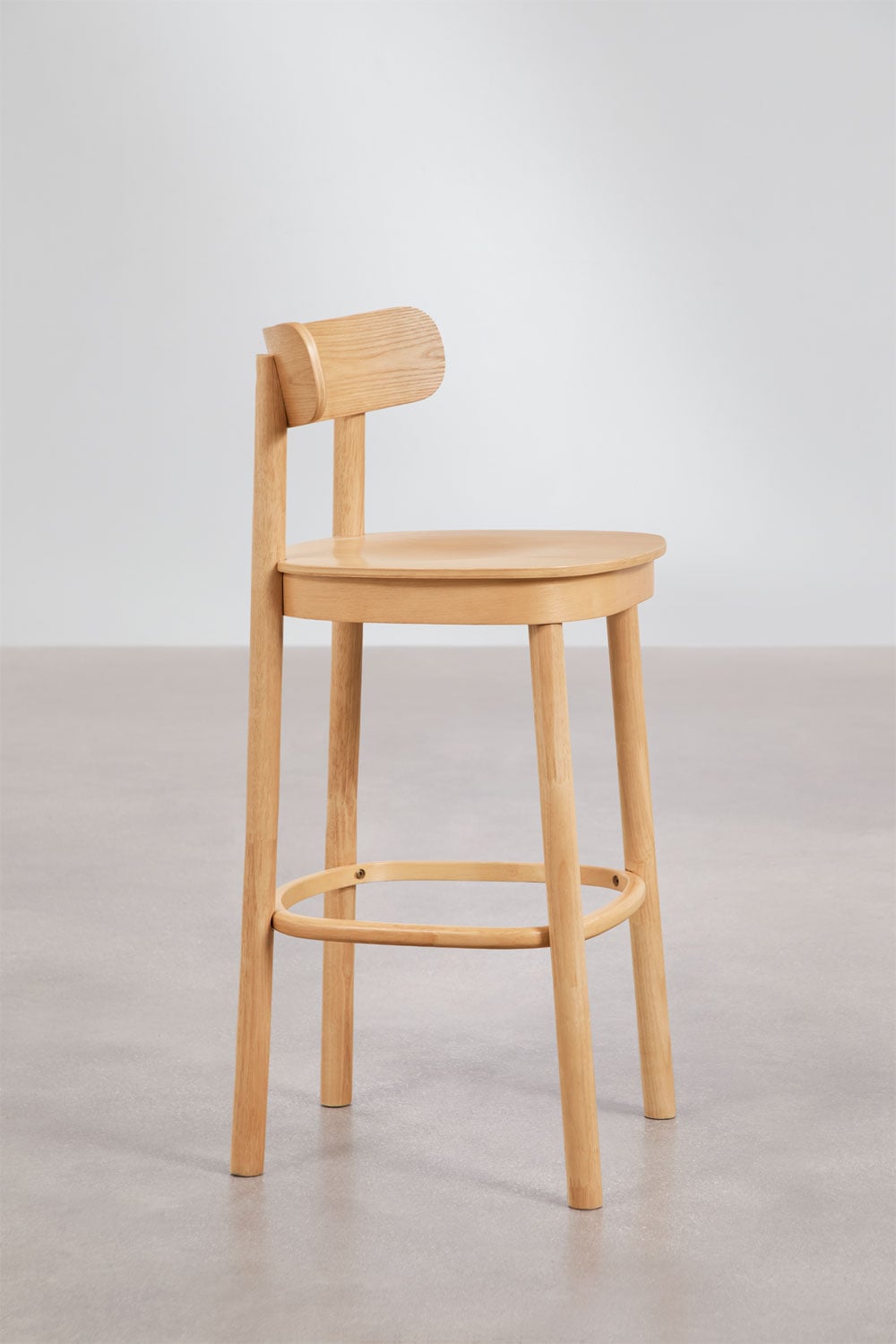 Tabouret haut en bois Taleri - 2
