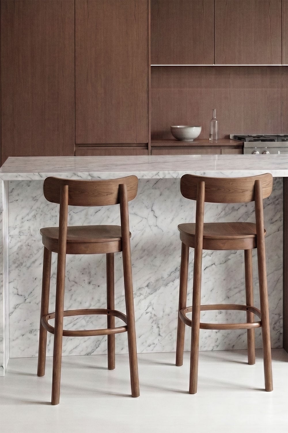 Tabouret haut en bois Taleri - 5