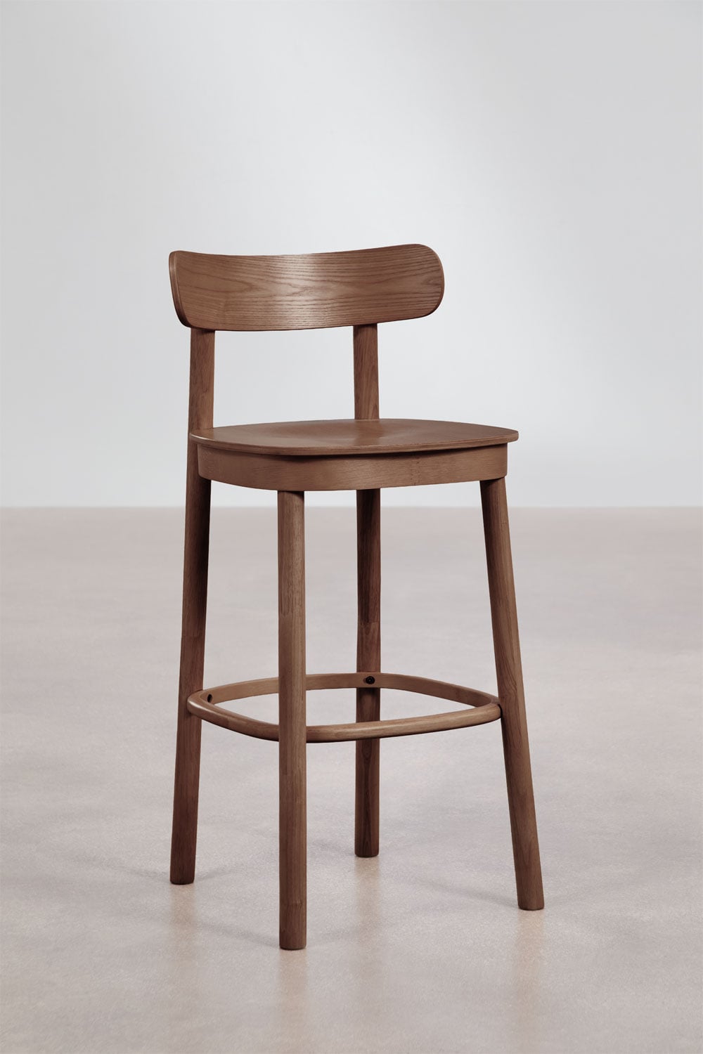Tabouret haut en bois Taleri - 4