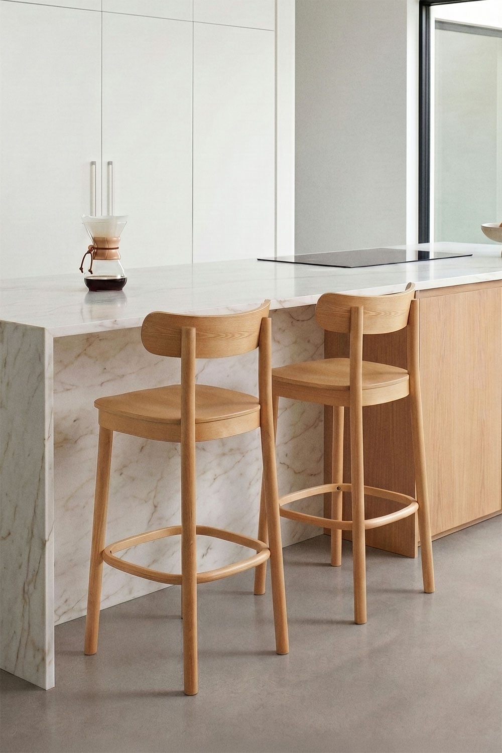 Tabouret haut en bois Taleri - 3
